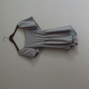 Green Open Back Romper